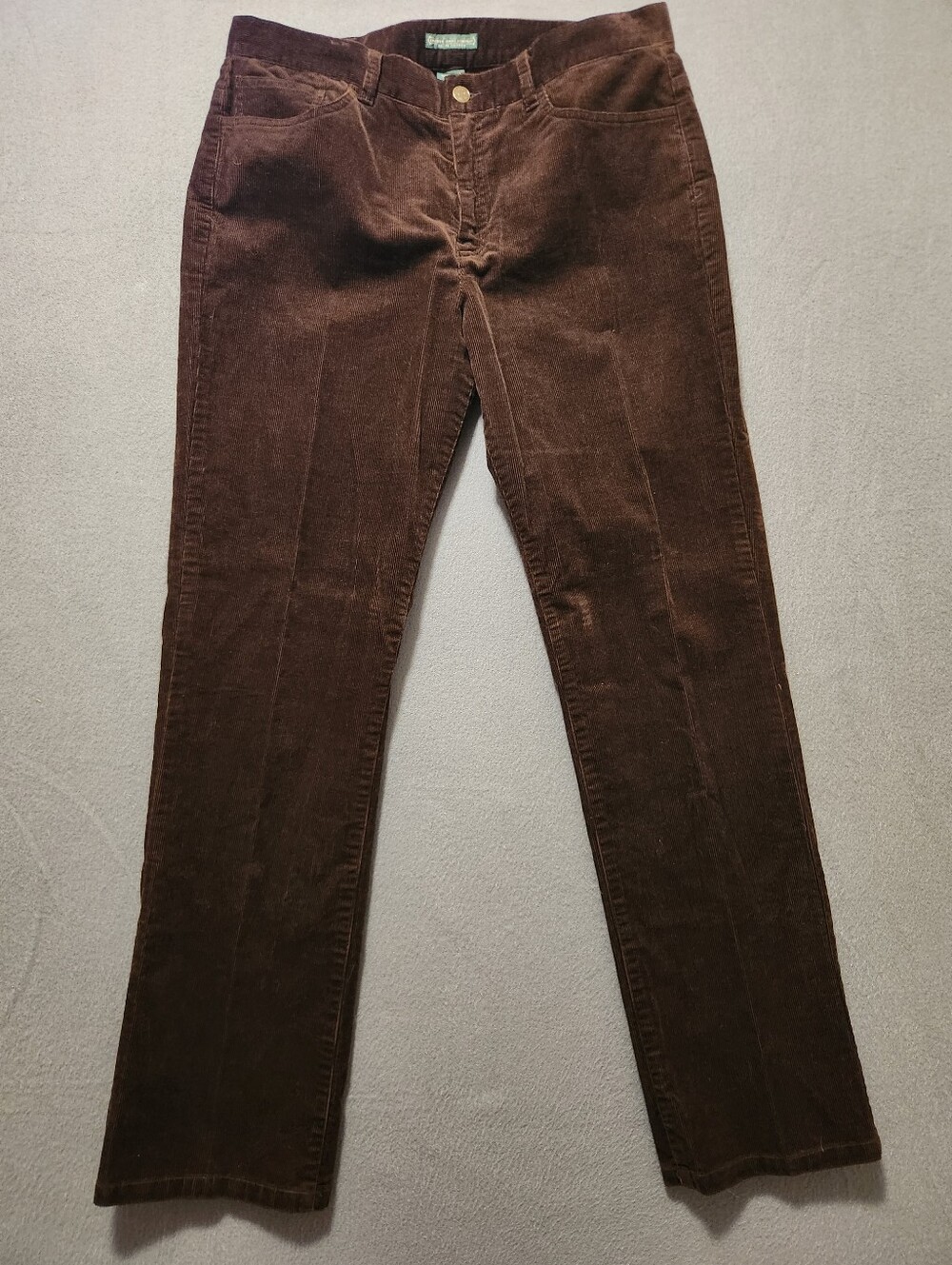 Lauren Jeans Co Ralph Lauren Pants Women Size 12 Brown Corduroy Straight